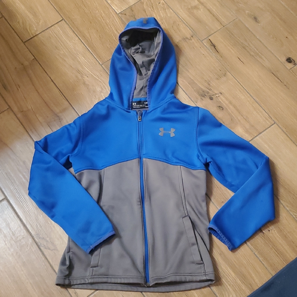 Under Armour Kids Jacket in Blue and Gray